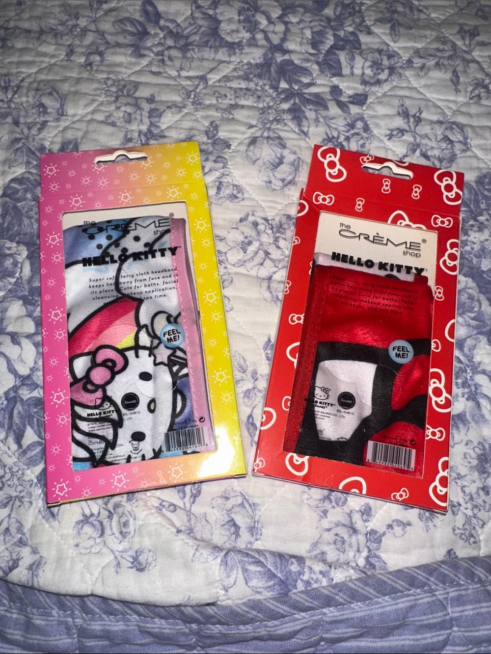 Hello Kitty Face Mask Set - Pink, Red